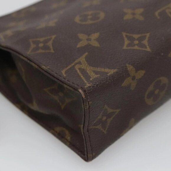 LOUIS VUITTON Monogram Poche Toilette 19 Pouch M47544 LV Auth 139379 - Picture 11 of 16